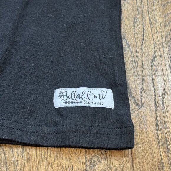 Bella & Omi Black Layering Tee sz 4 - Picture 3 of 7